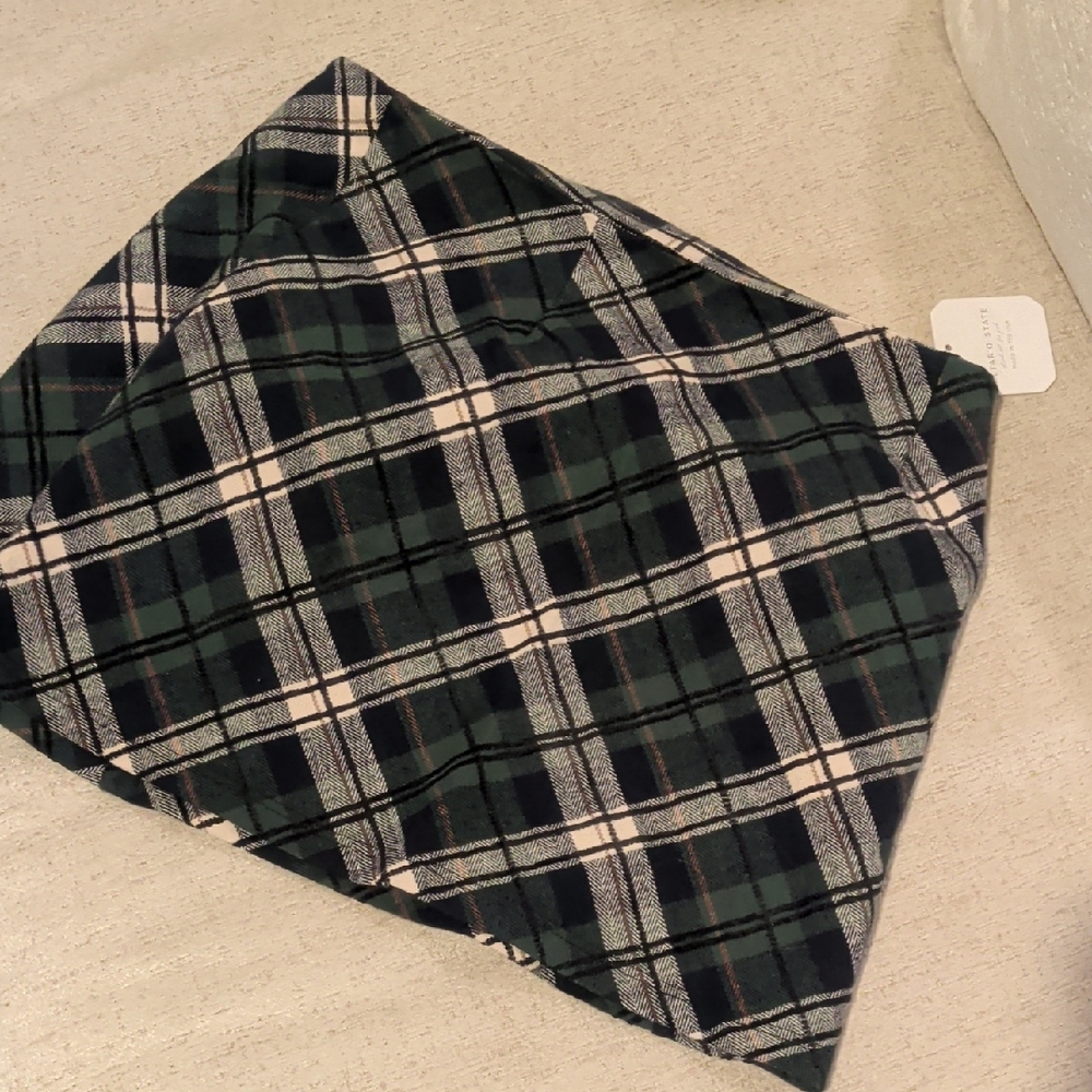 Altar'd State Tartan Mini Skirt in Green and White-NWT